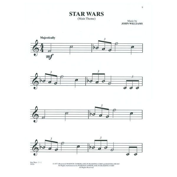 Alfred Music Publishing Selections Star Wars Recorder