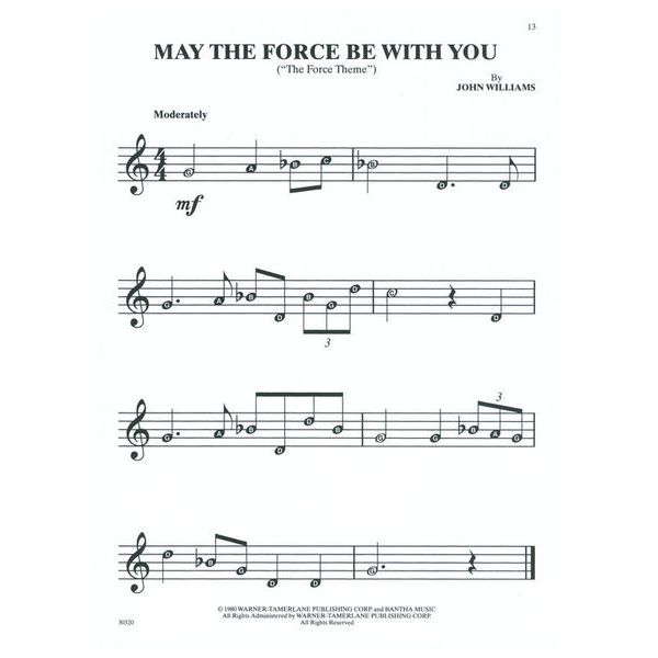 Alfred Music Publishing Selections Star Wars Recorder