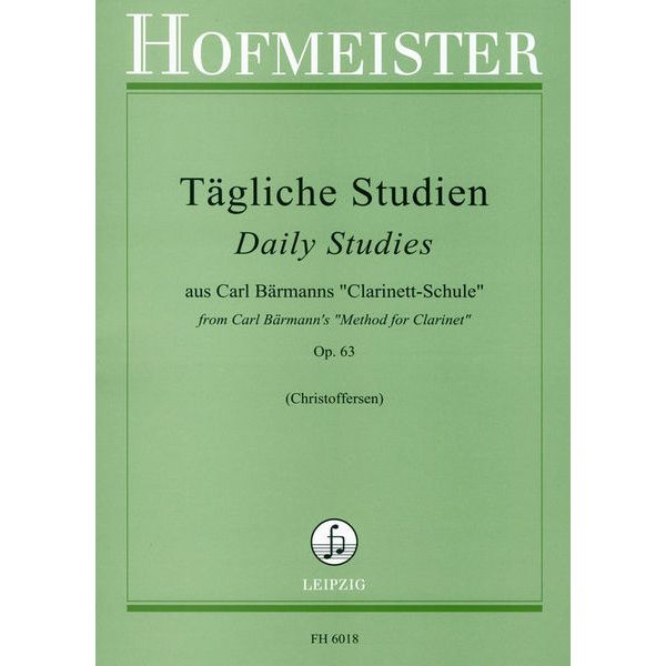 Friedrich Hofmeister Verlag Bärmann Tägliche Studien
