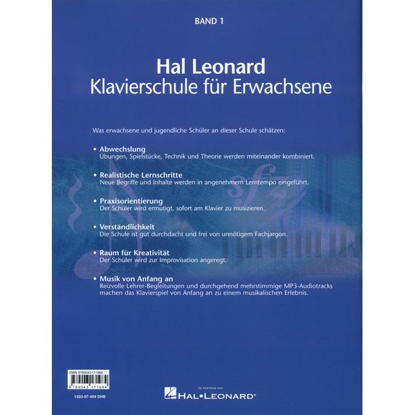 De Haske Klavierschule für Erwachsene 1