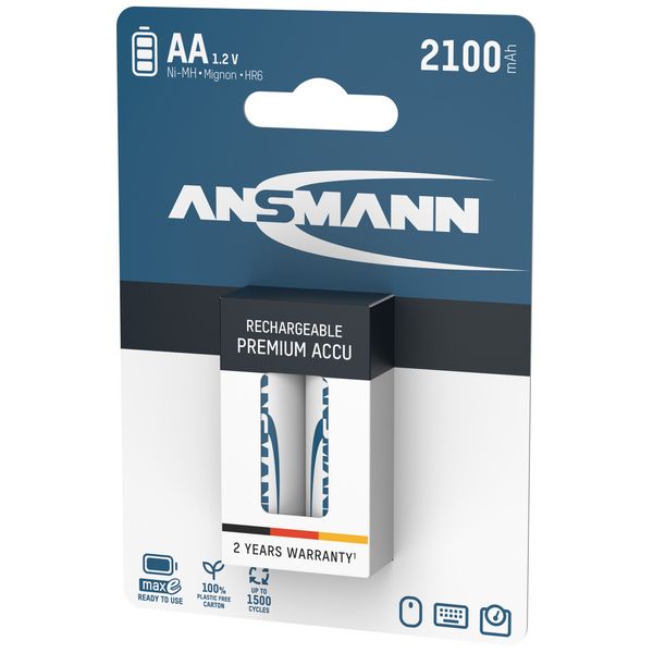 Ansmann maxE AA-Size recharge. 2100mAh