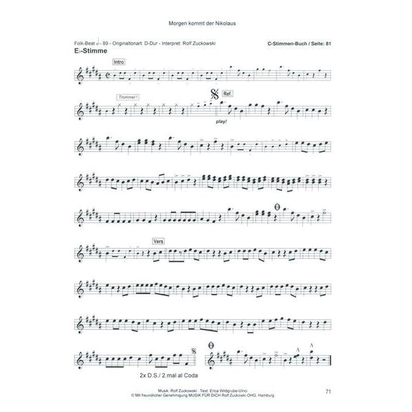 Musikverlag Hildner Sternstunden d.Weihnacht B/E