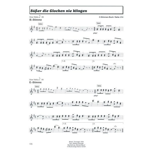 Musikverlag Hildner Sternstunden d.Weihnacht B/E