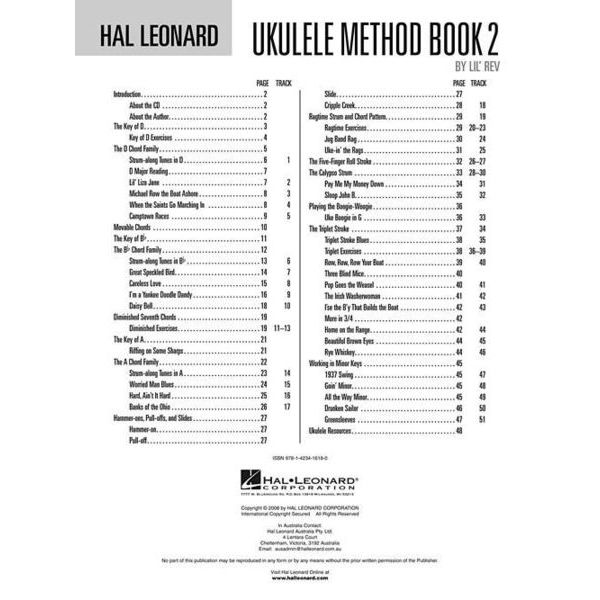 Hal Leonard Ukulele Method Book 2