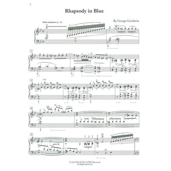 Alfred Music Publishing Gershwin Rhapsody In Blue