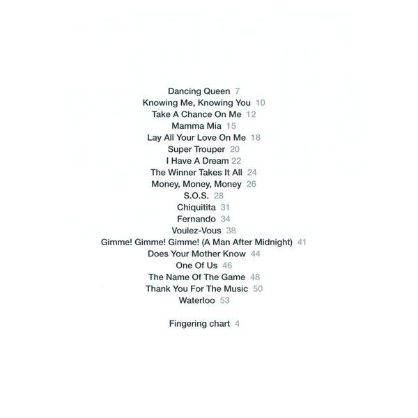 Wise Publications Abba Gold for Clarinet