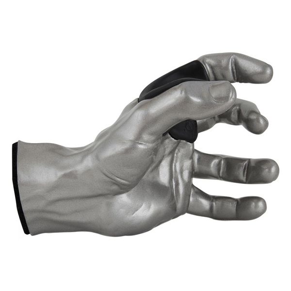 Guitar Grip Male Hand, Silver Metallic LH