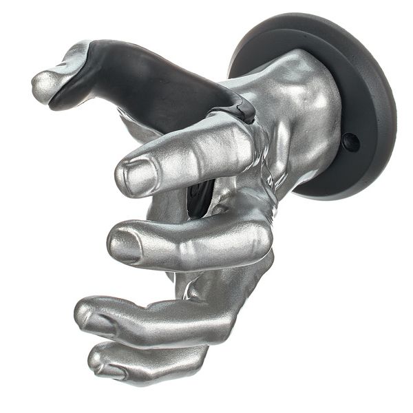 GuitarGrip Male Hand, Silver Metallic LH