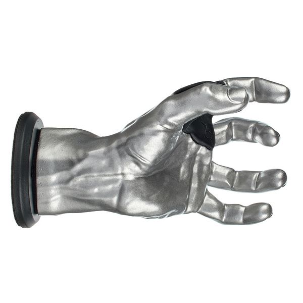 GuitarGrip Male Hand, Silver Metallic LH