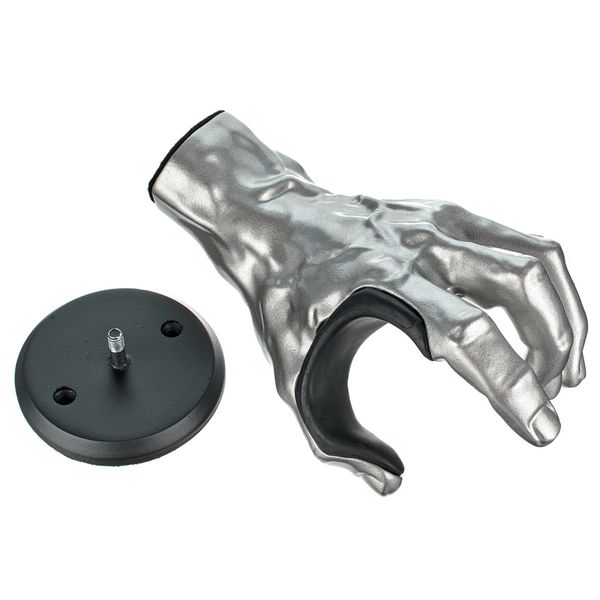 GuitarGrip Male Hand, Silver Metallic LH