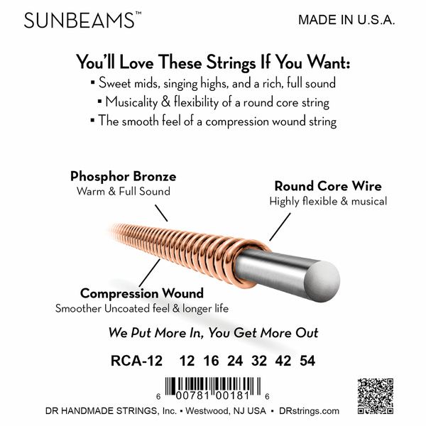 DR Strings Sunbeams RCA-12