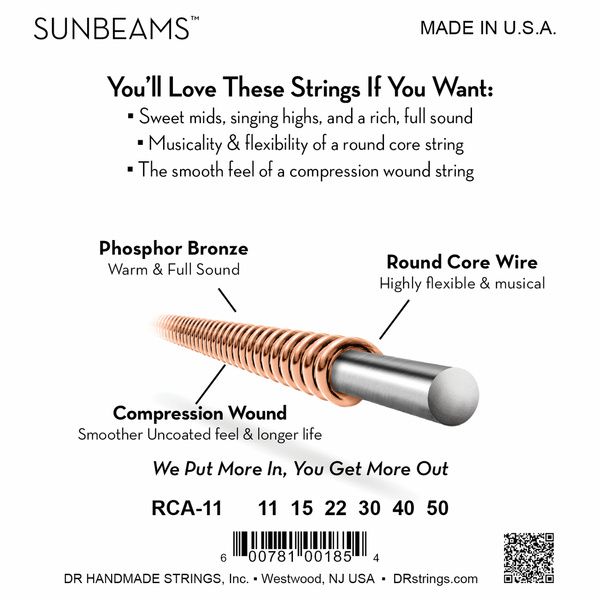 DR Strings Sunbeams RCA-11