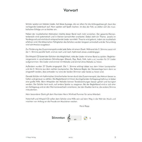 Horst Rapp Verlag Horn Lernen mit Spaß 1