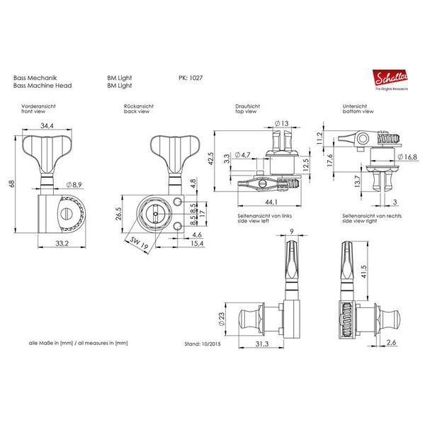Schaller BM Light 3L/2R CH