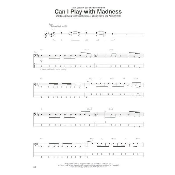 Hal Leonard Iron Maiden Bass Anthology