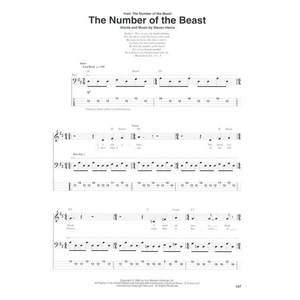 Hal Leonard Iron Maiden Bass Anthology