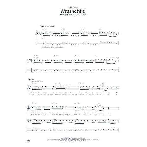 Hal Leonard Iron Maiden Bass Anthology