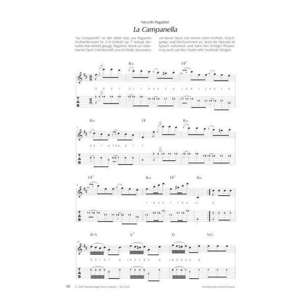 Gerig Musikverlag Paganini & Co. für E-Gitarre