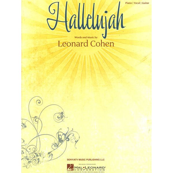 Hal Leonard Hallelujah Leonard Cohen Piano