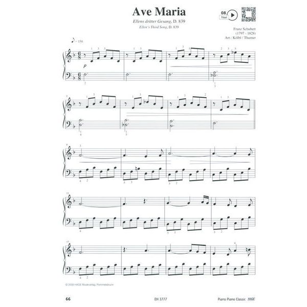 Hage Musikverlag Piano Classic Easy