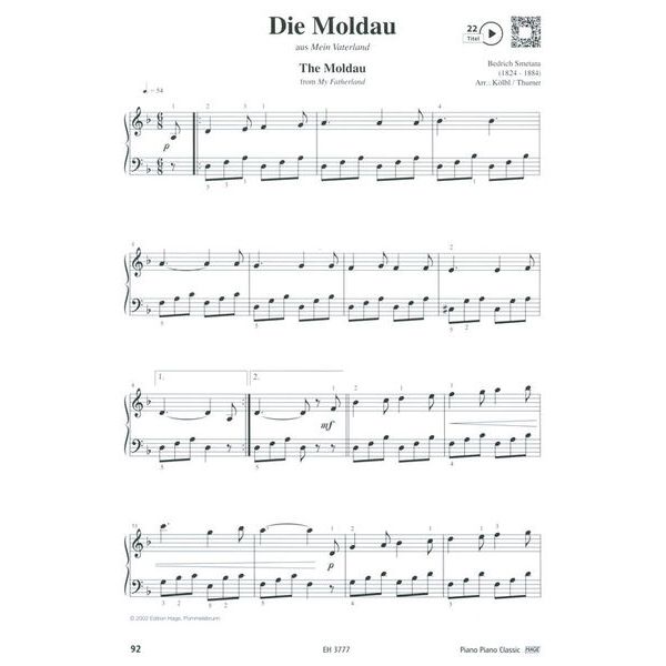Hage Musikverlag Piano Classic Easy