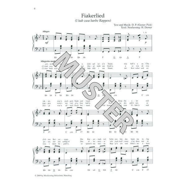 Holzschuh Verlag Wiener Lieder Accordion
