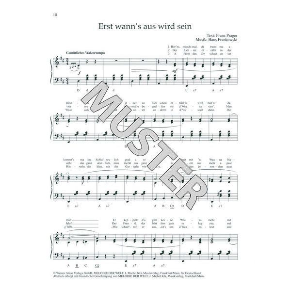 Holzschuh Verlag Wiener Lieder Accordion