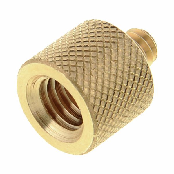 Manfrotto 149 Adattatore Filettato - Femmina 1/4'' A Maschio 3/8'' In Ottone, Per Treppiedi E Teste, Colore Nero, Lunghezza 2 Cm