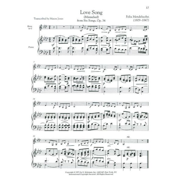 G. Schirmer Horn Collection Easy