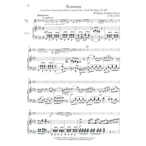 G. Schirmer Horn Collection Intermediate