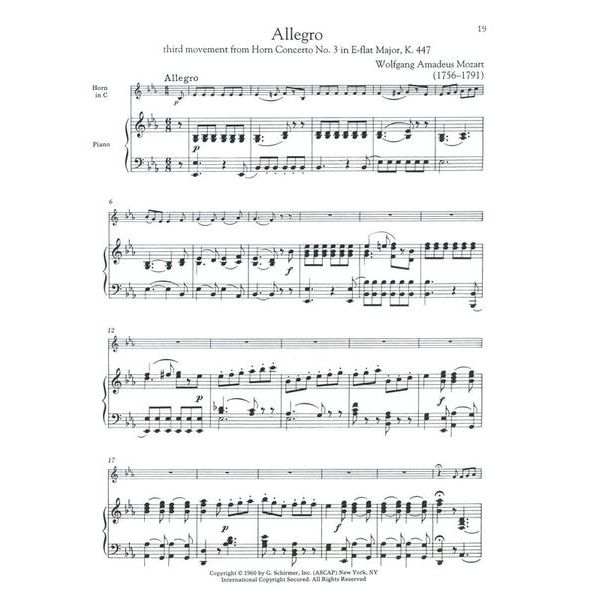 G. Schirmer Horn Collection Advanced