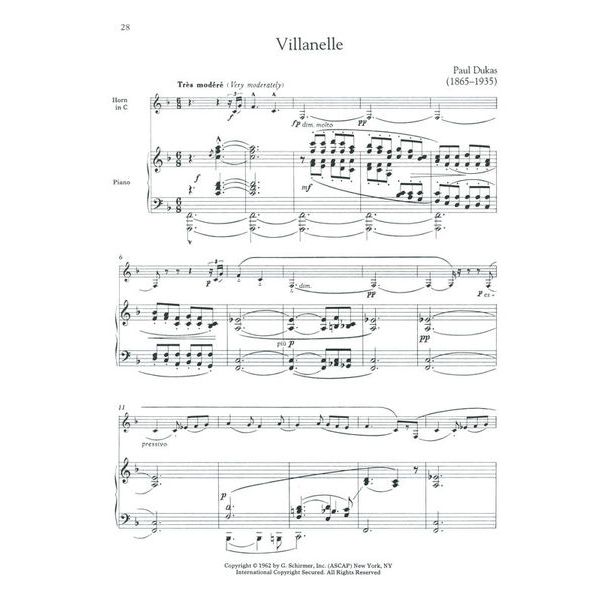 G. Schirmer Horn Collection Advanced