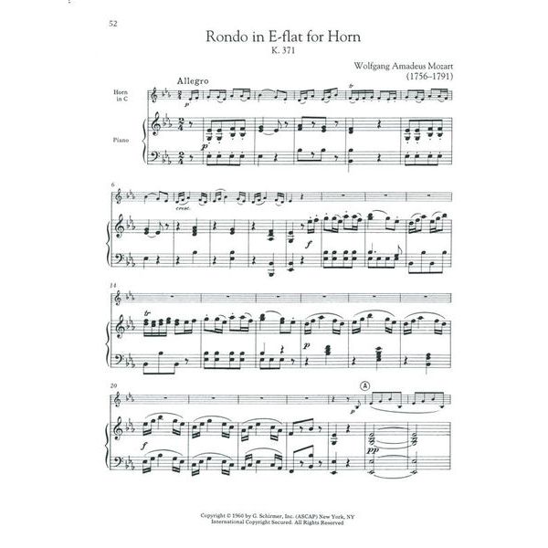G. Schirmer Horn Collection Advanced