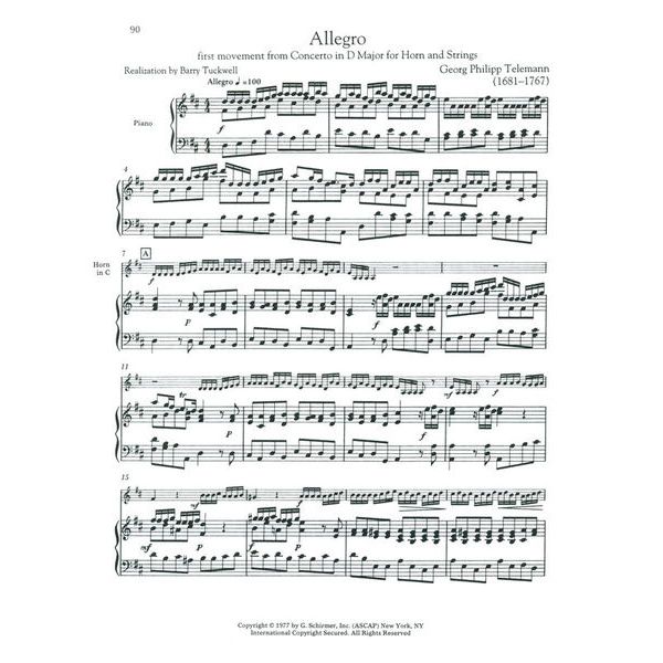 G. Schirmer Horn Collection Advanced