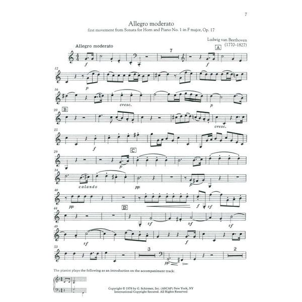 G. Schirmer Horn Collection Advanced
