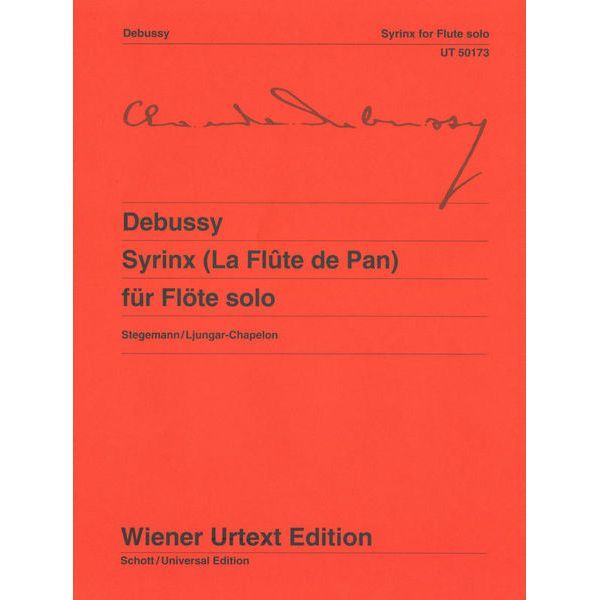 Wiener Urtext Edition Debussy Syrinx Flöte