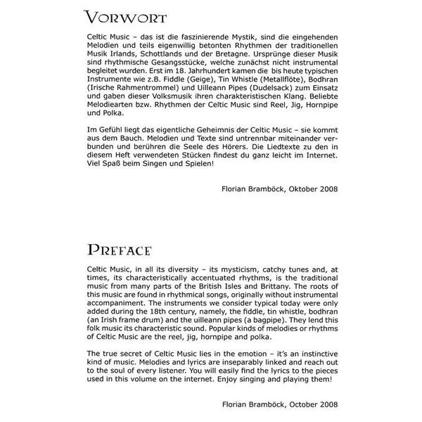 Universal Edition Celtic Recorder Duets Thomann Österreich