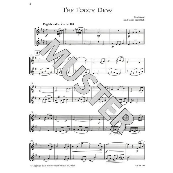 Universal Edition Celtic Recorder Duets Thomann Sverige