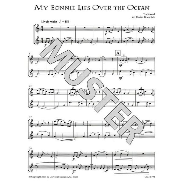 Universal Edition Celtic Recorder Duets Thomann Sverige