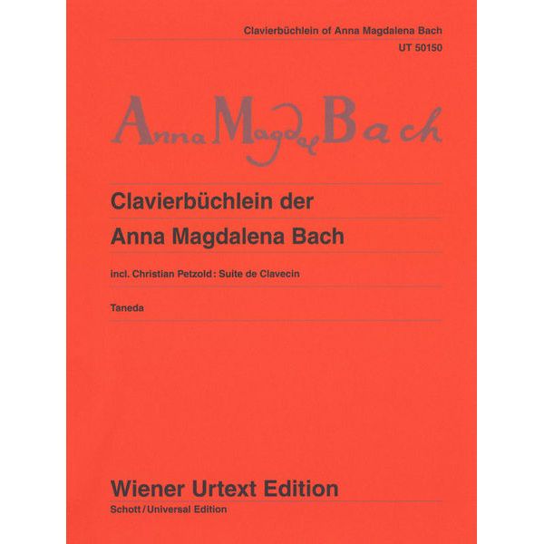 Wiener Urtext Edition Clavierbüchlein Anna Bach