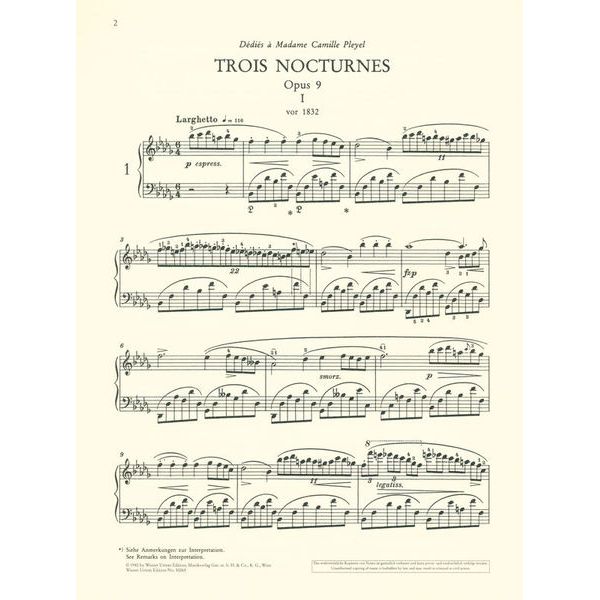 Wiener Urtext Edition Chopin Nocturnes