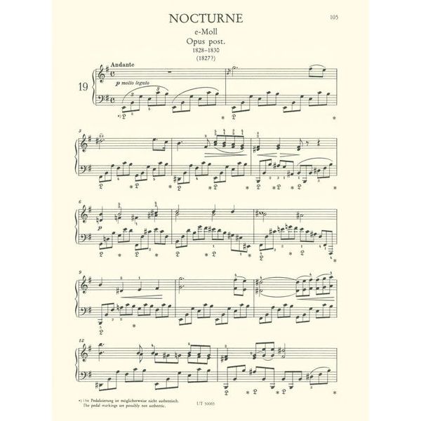 Wiener Urtext Edition Chopin Nocturnes