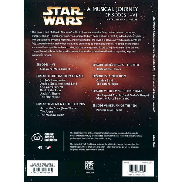 Alfred Music Publishing Star Wars Journey I-VI Horn