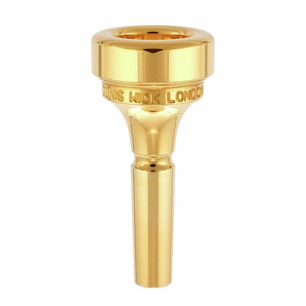 Denis Wick 5L Gold-plated Tuba Mouthpiece, Large Shank, for F or Eb Tuba