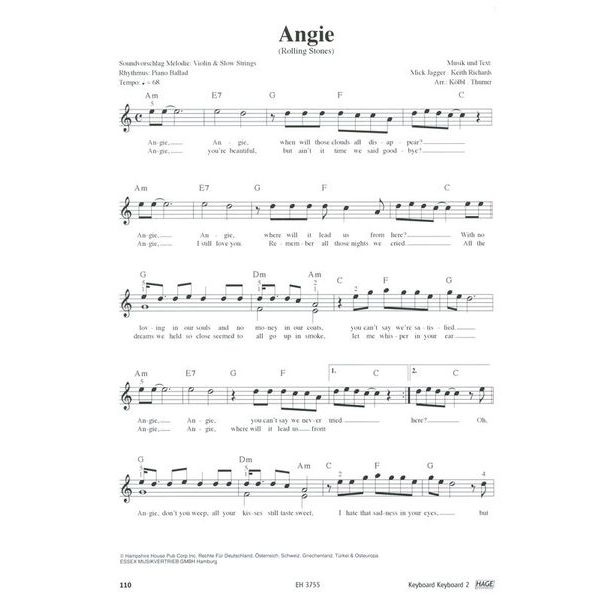 Hage Musikverlag Keyboard Keyboard 2