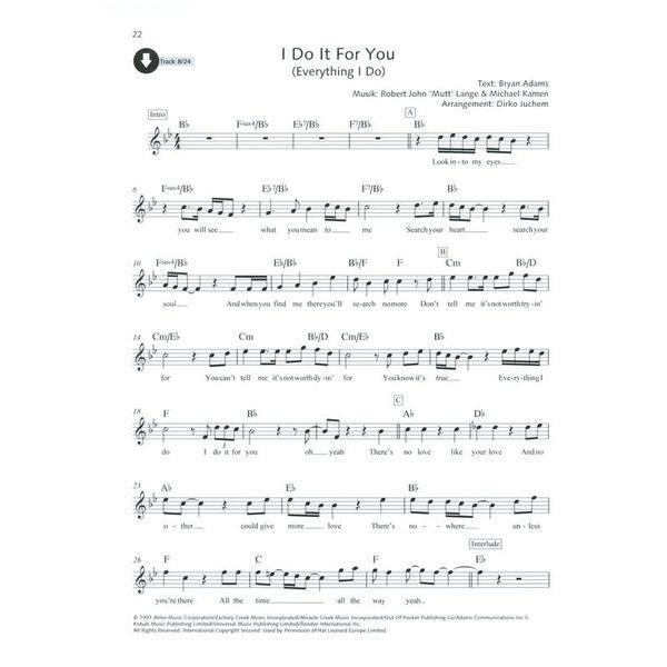 Schott Pop Ballads Alto Sax