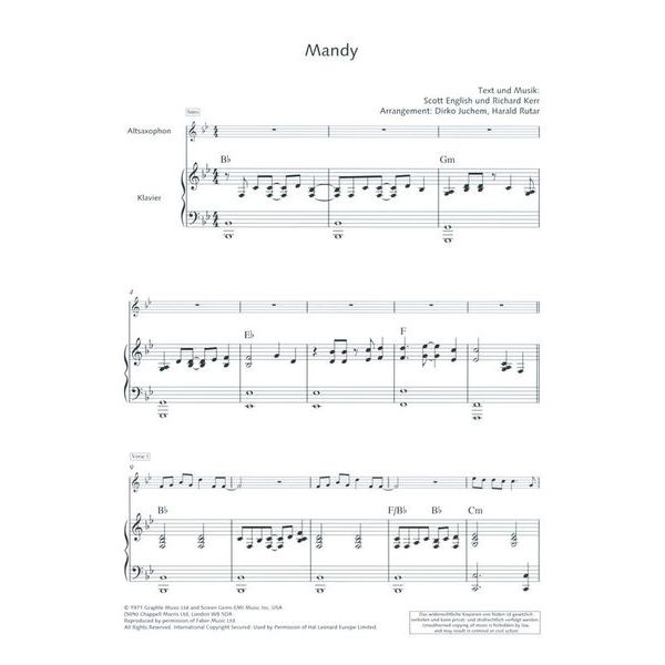 Schott Pop Ballads Alto Sax