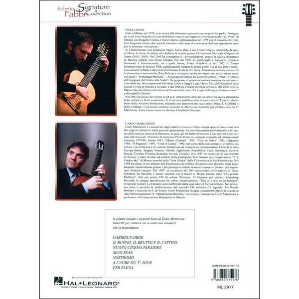 Edition Carisch Ennio Morricone For Guitar