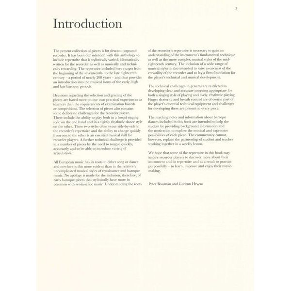Schott Baroque Recorder Anthology 1