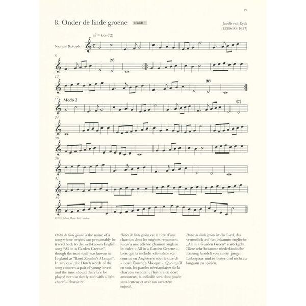 Schott Baroque Recorder Anthology 1